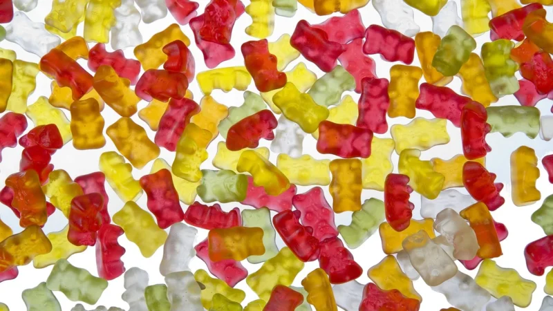 Biogol ŻELKI OWOCOWE BEZ ŻELATYNY, DODATKU CUKRÓW JABŁKO TRUSKAWKA BEZGLUTENOWE BIO 90g